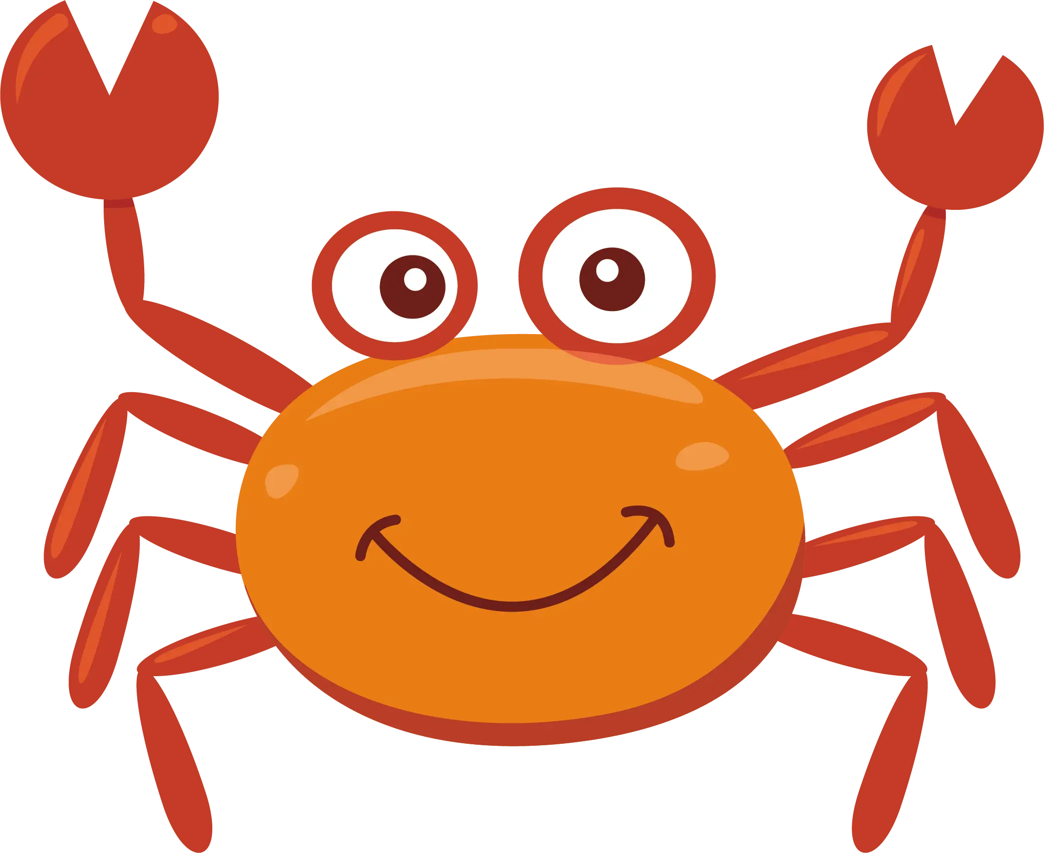 Cute Cartoon Crab Illustration