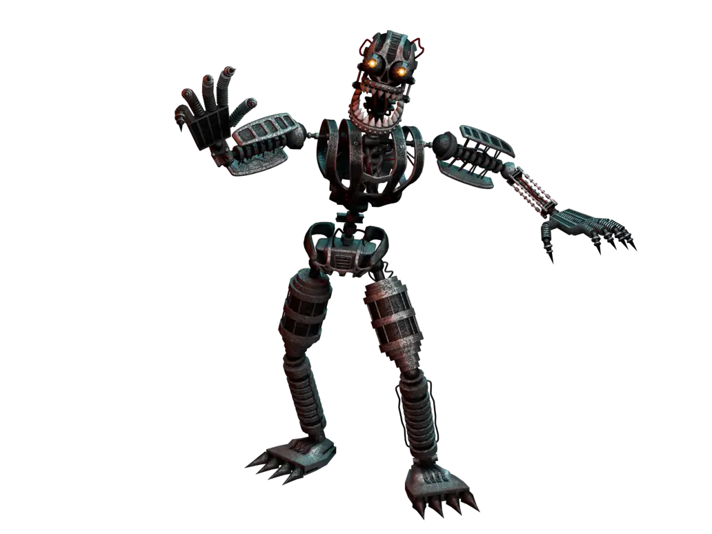 Robotic Skeleton Illustration of Mechanical Design