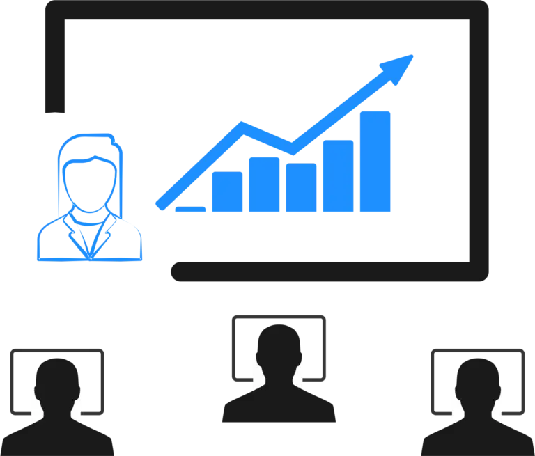 Business Presentation with Graph