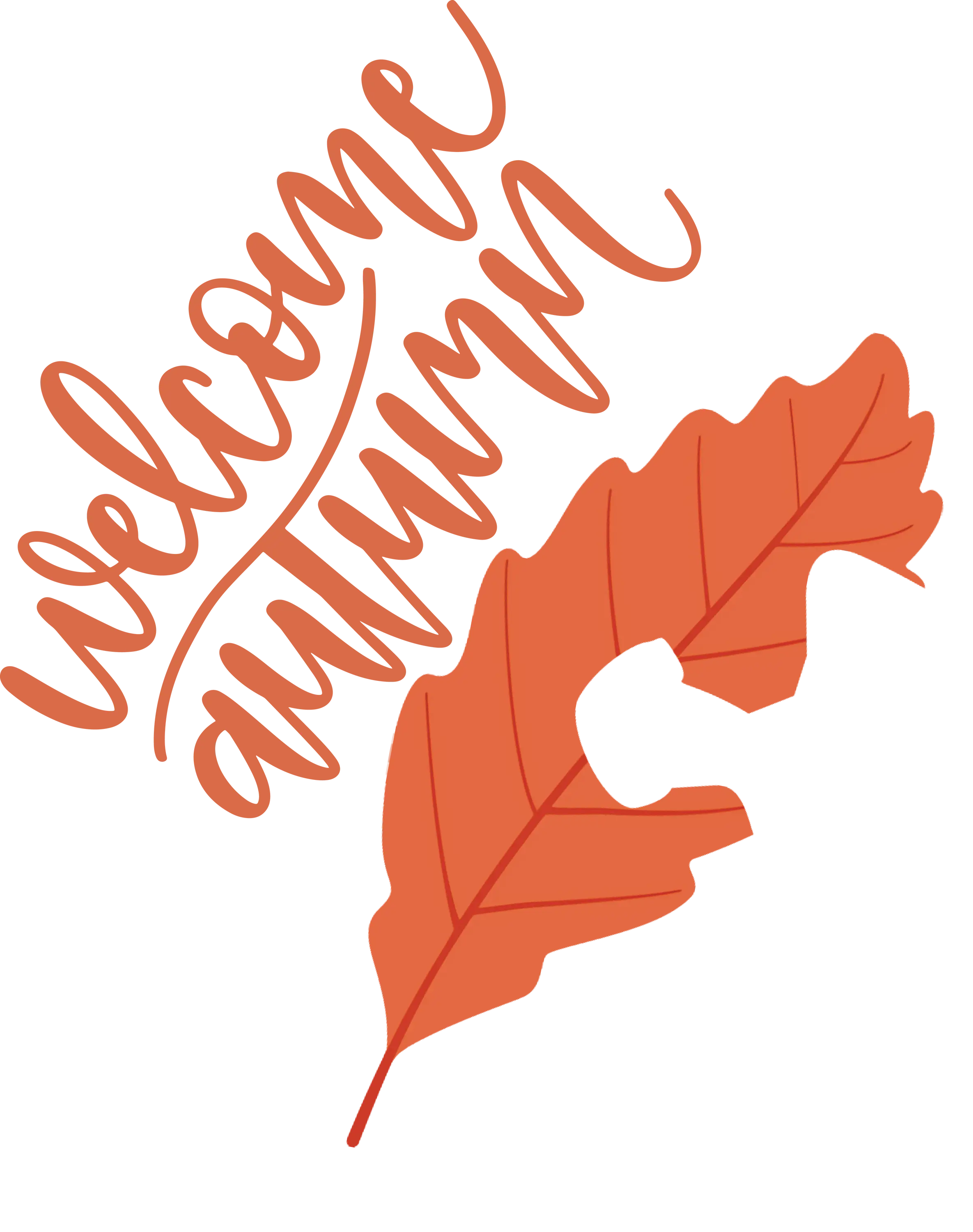 Welcome Autumn Leaf