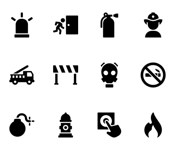 Emergency Safety Icons