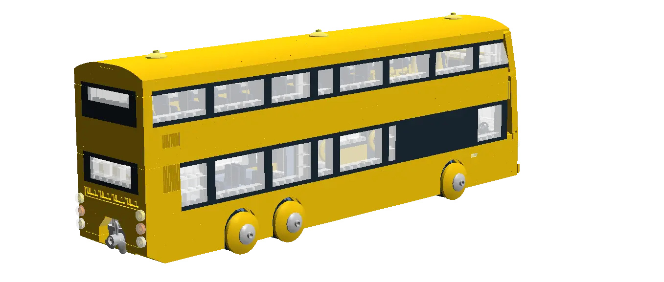 Yellow Toy Bus Illustration