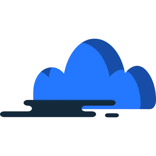 Blue Abstract Cloud Illustration