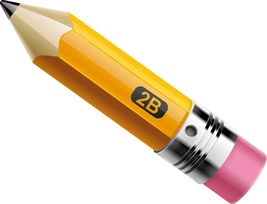 2B Pencil with Eraser