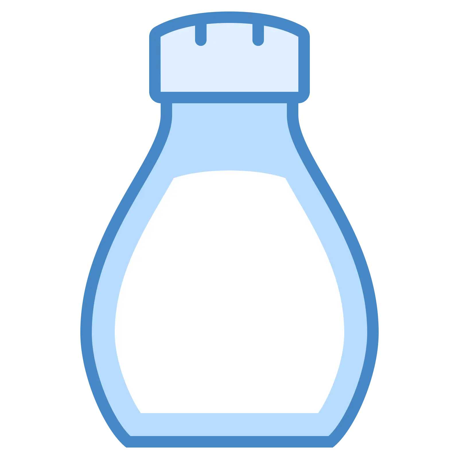 Bottle of Milk Icon with Simple Design