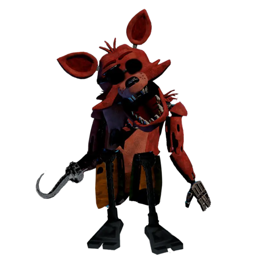 Red Animatronic Fox Character with Hook