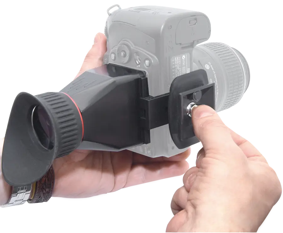 Camera with Viewfinder Attachment