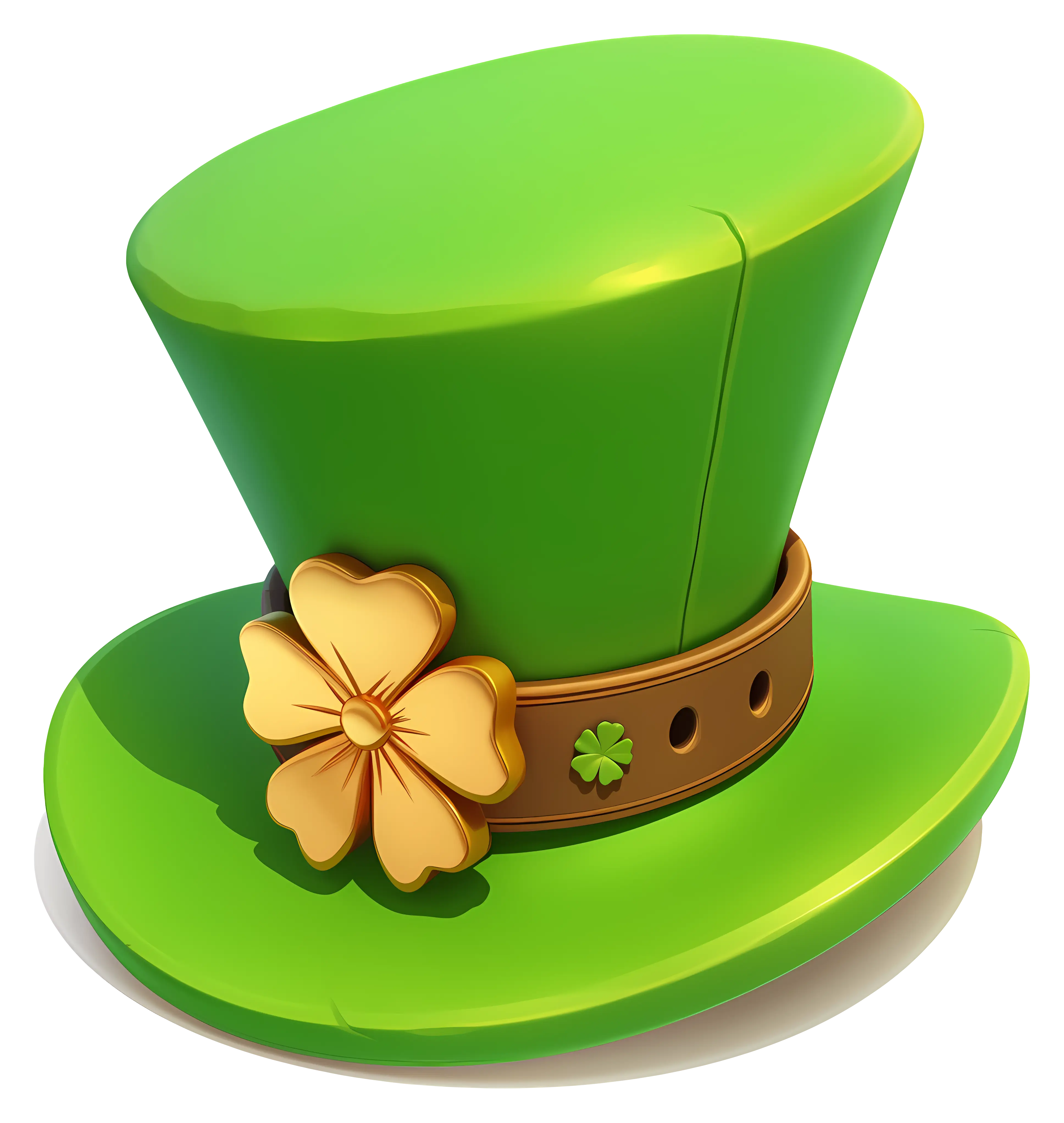 Green Hat with Clover for St. Patrick&#039;s Day