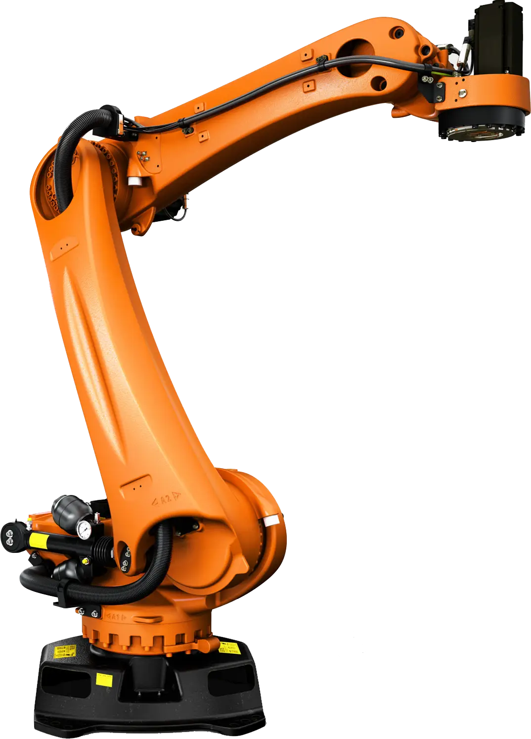Orange Industrial Robotic Arm