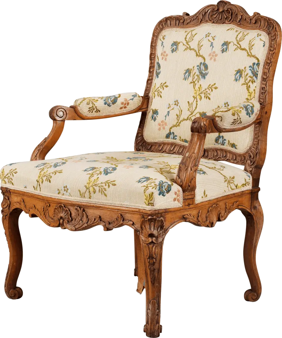 Vintage Floral Upholstered Chair