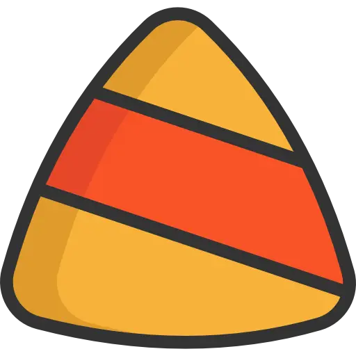 Candy Corn Cartoon Illustration