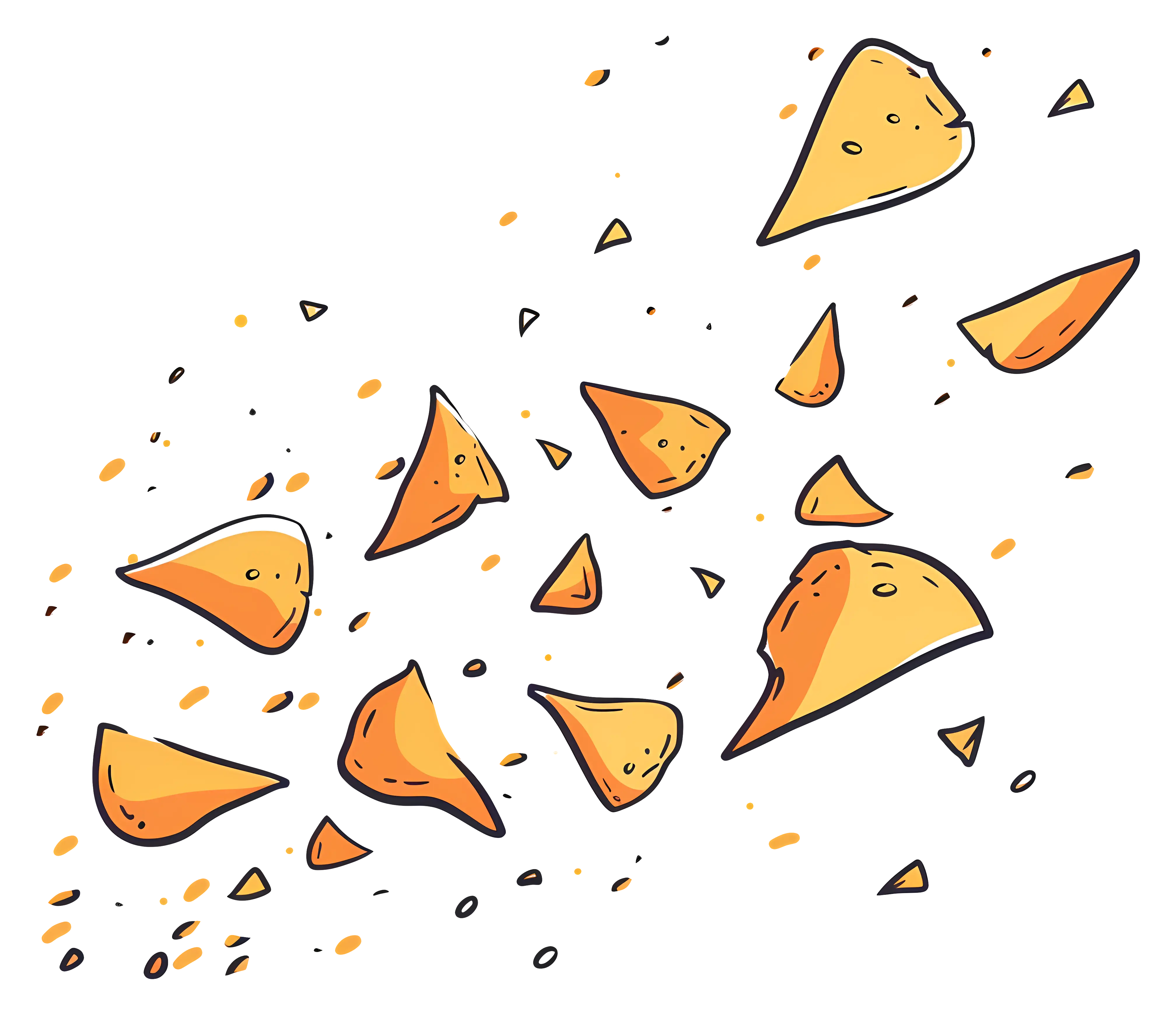 Crunchy Tortilla Chips Illustration
