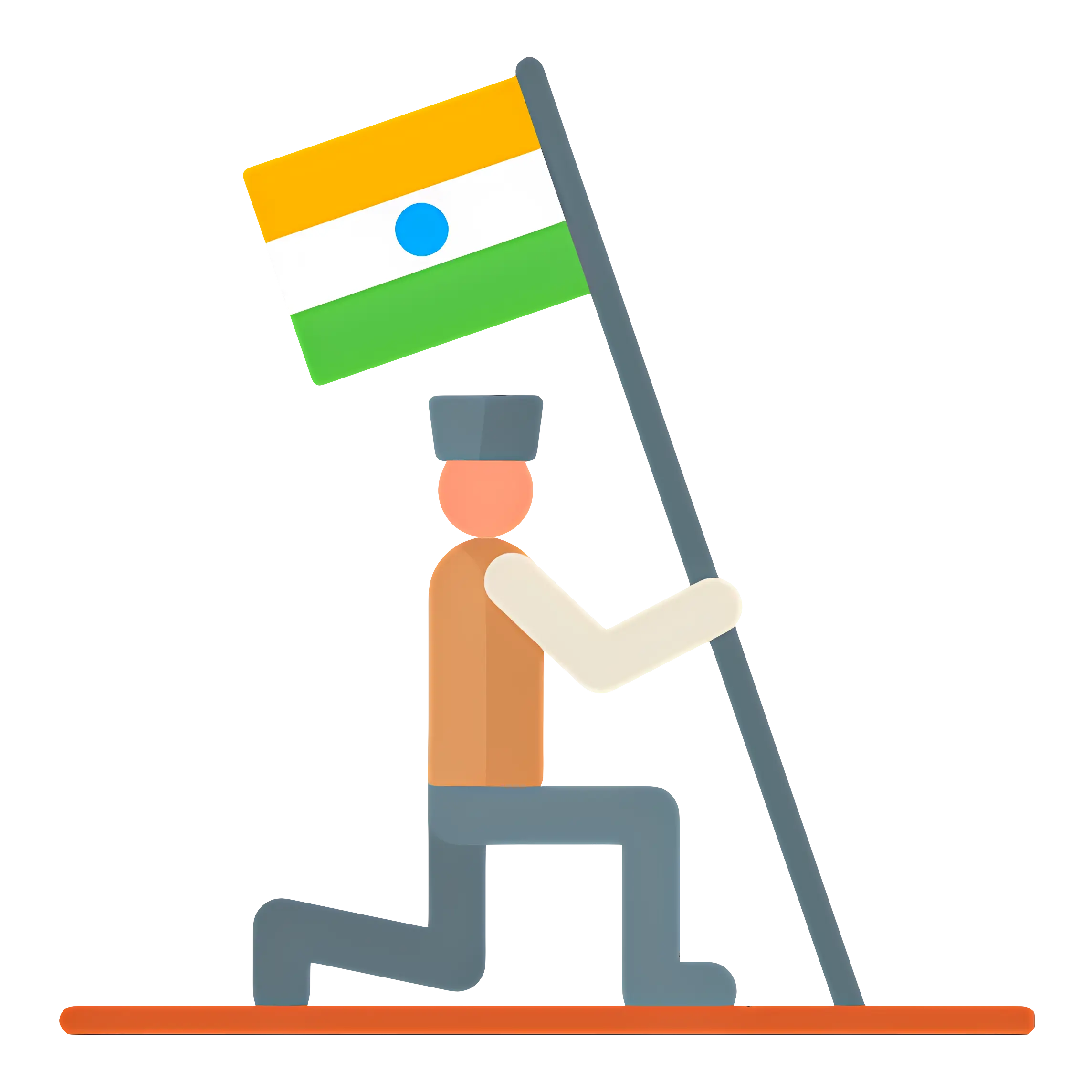 Person Holding Indian Flag