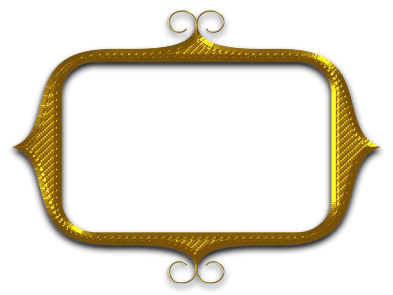 Golden Decorative Frame with Intricate Design