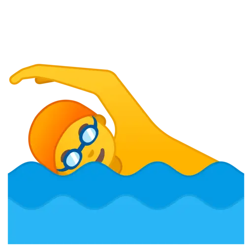 Swimmer Emoji Depicting Active Water Sports