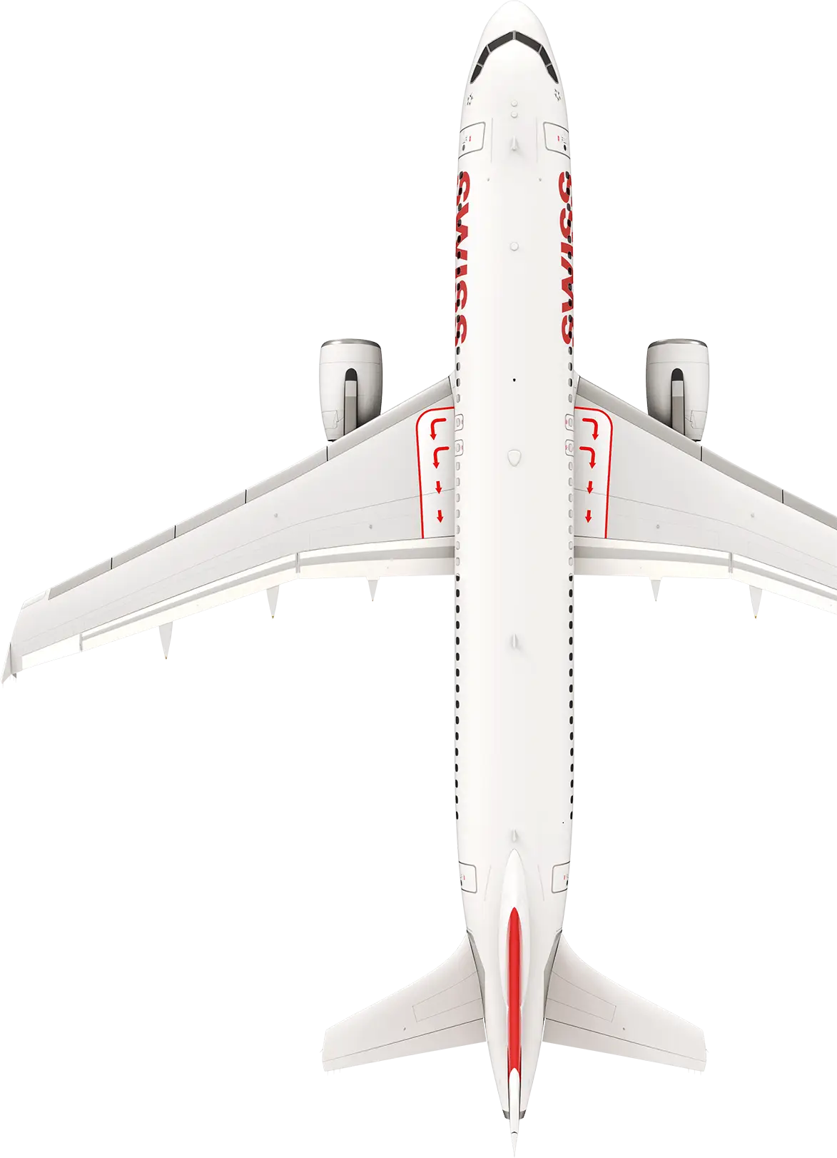 Airplane Top View Illustration
