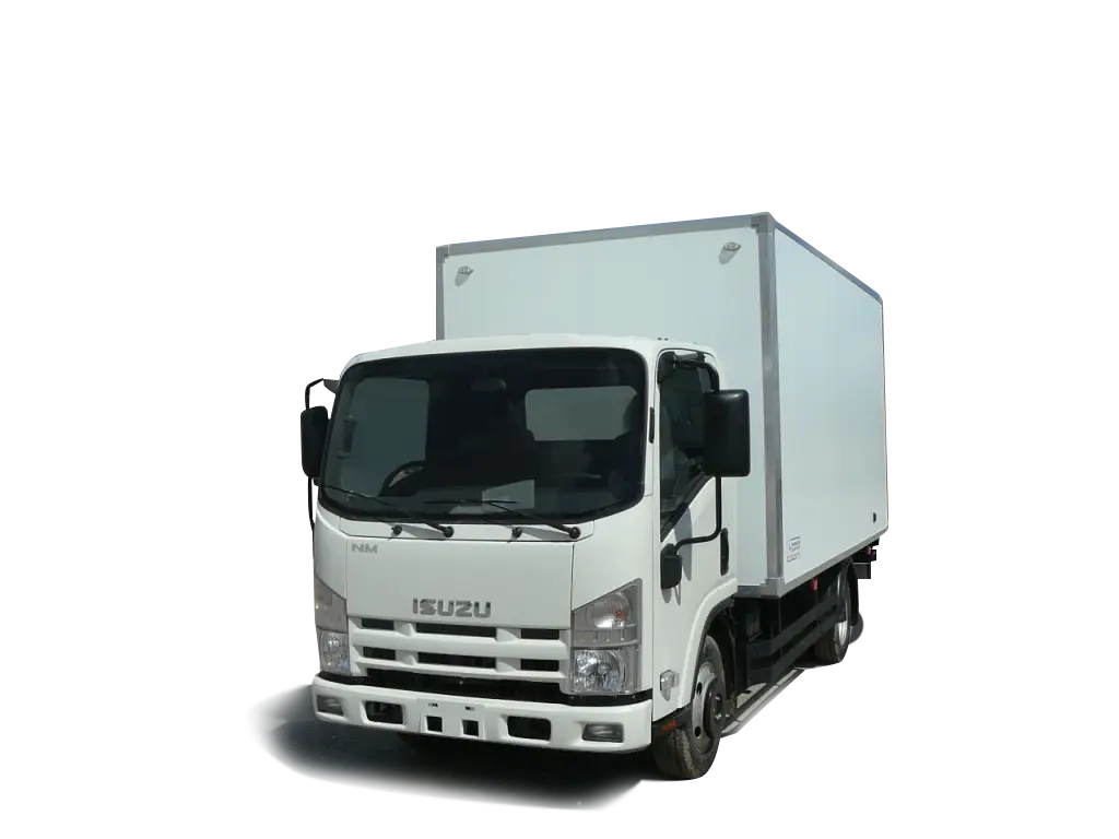 White Delivery Truck for Cargo Transport