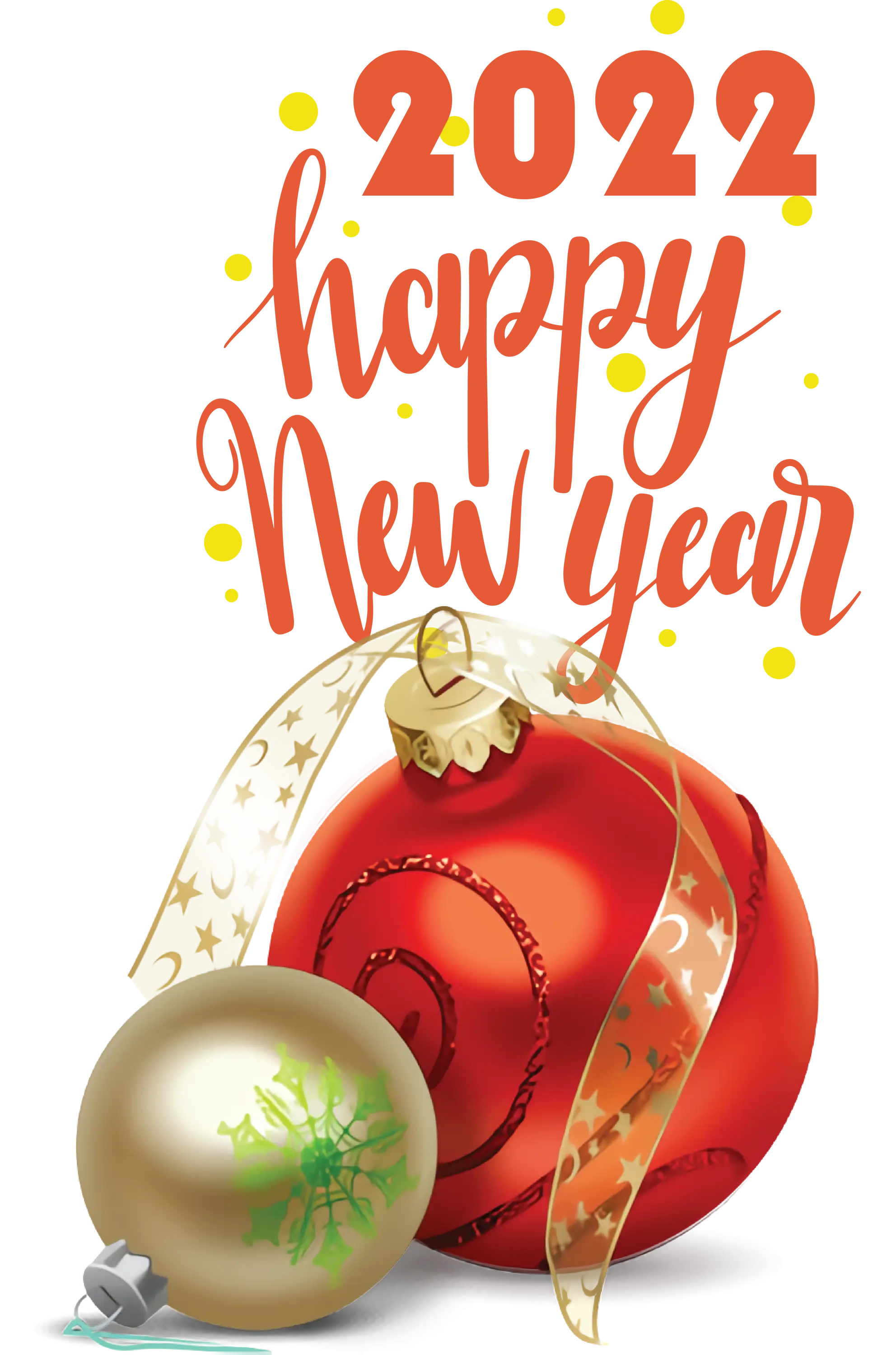 Ornaments and Wishes for New Year 2022