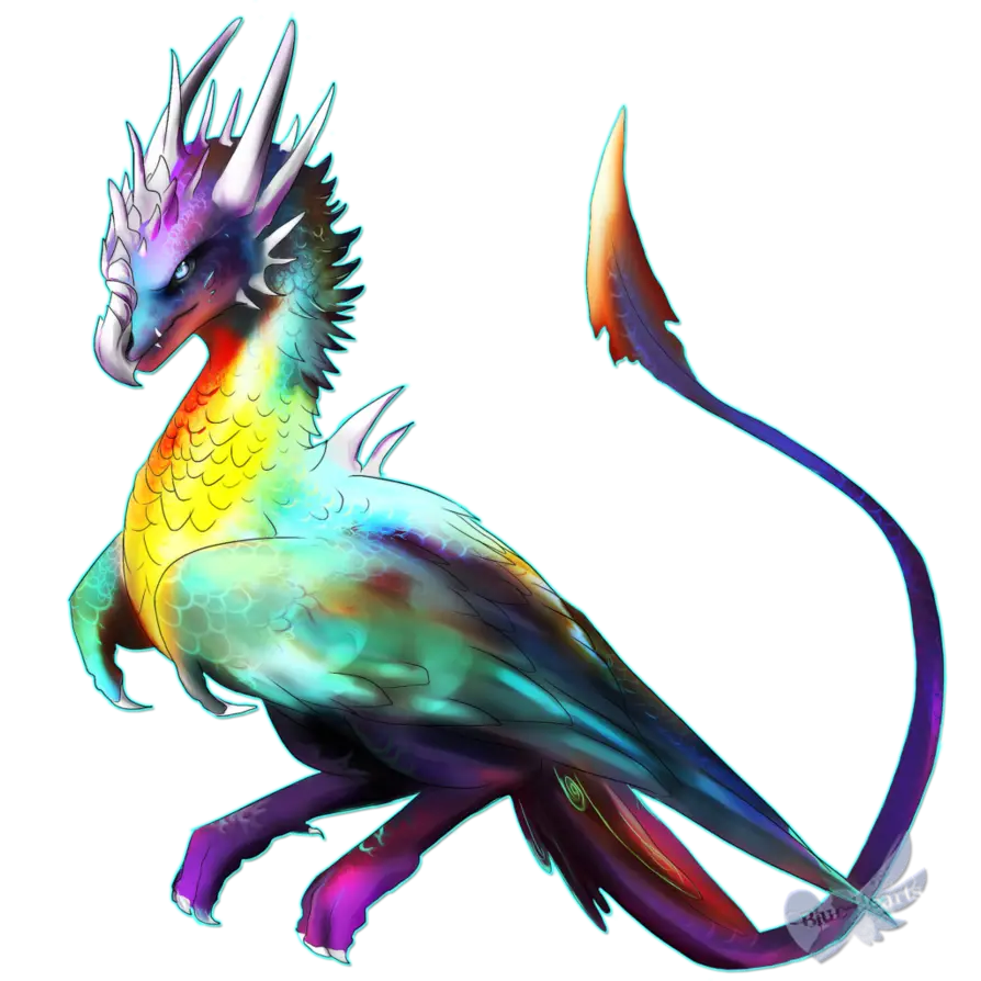 Colorful Rainbow Dragon
