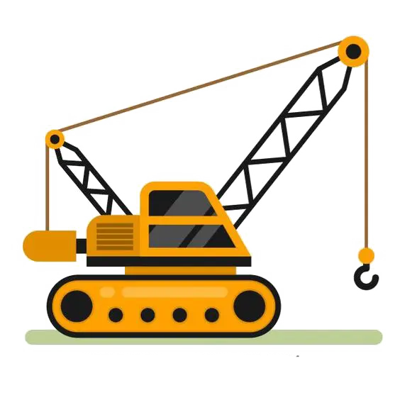 Yellow Crane for Construction Work