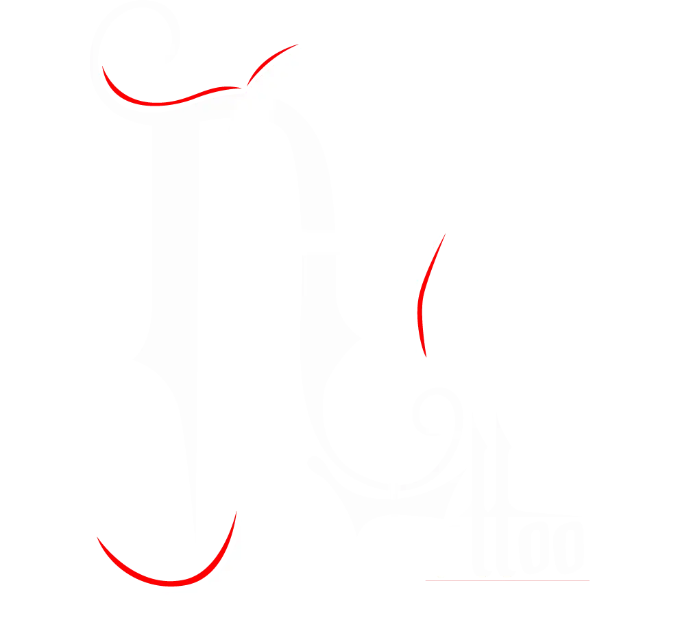 Simple Red Abstract Swirl Design