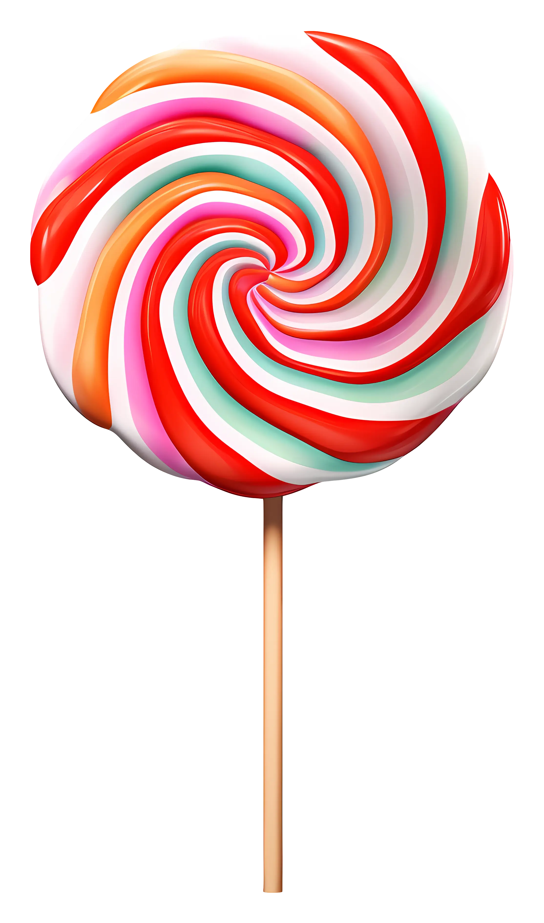 Swirled Colorful Lollipop