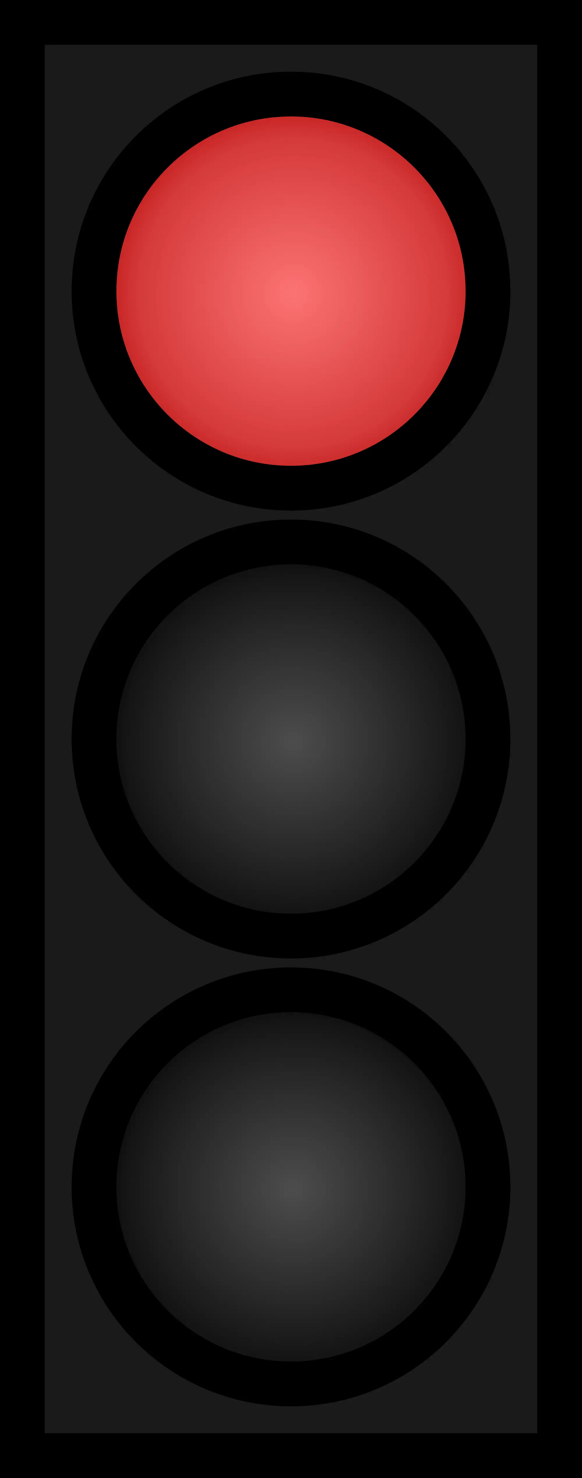 Red Traffic Light Signal