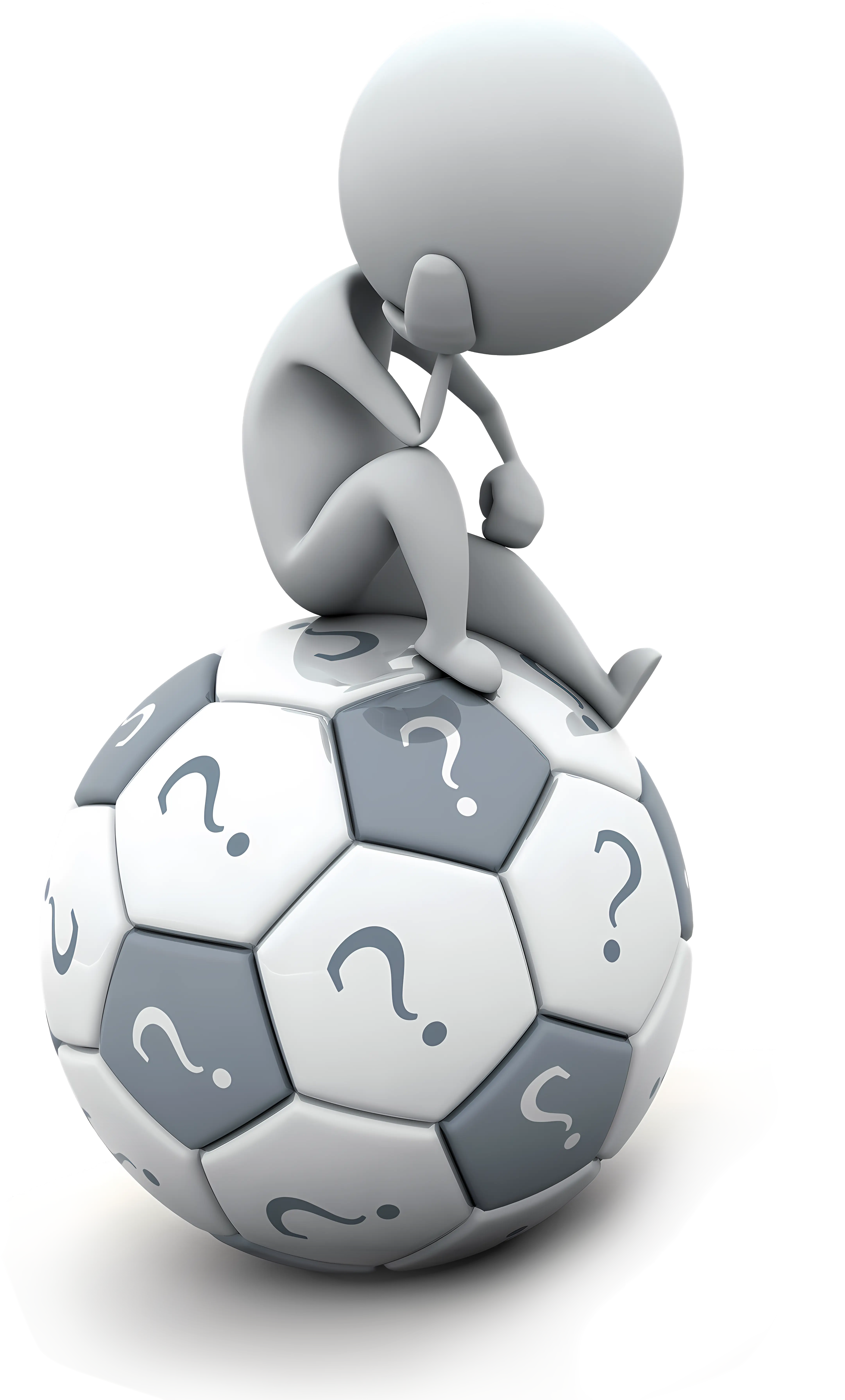 Thinking Character on Question Globe