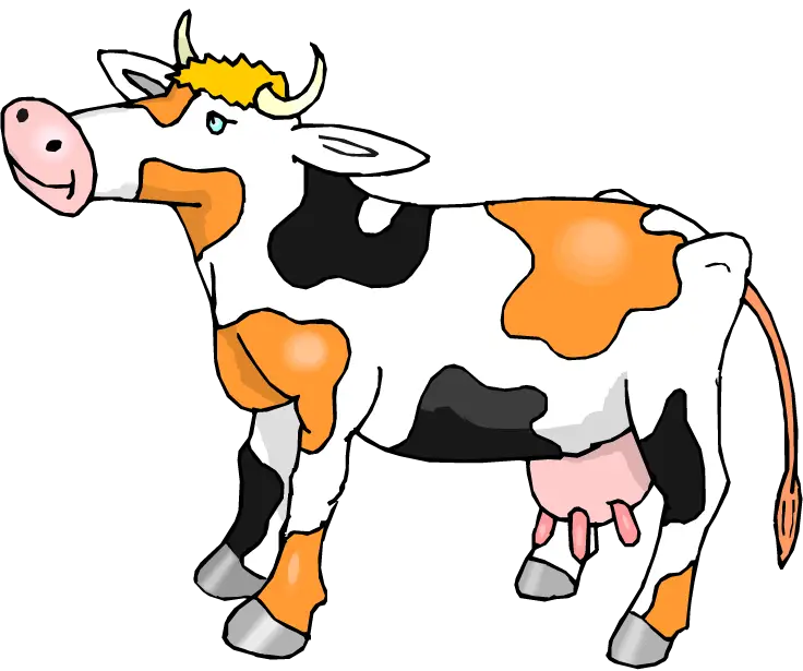 Cute Cartoon Cow Illustration
