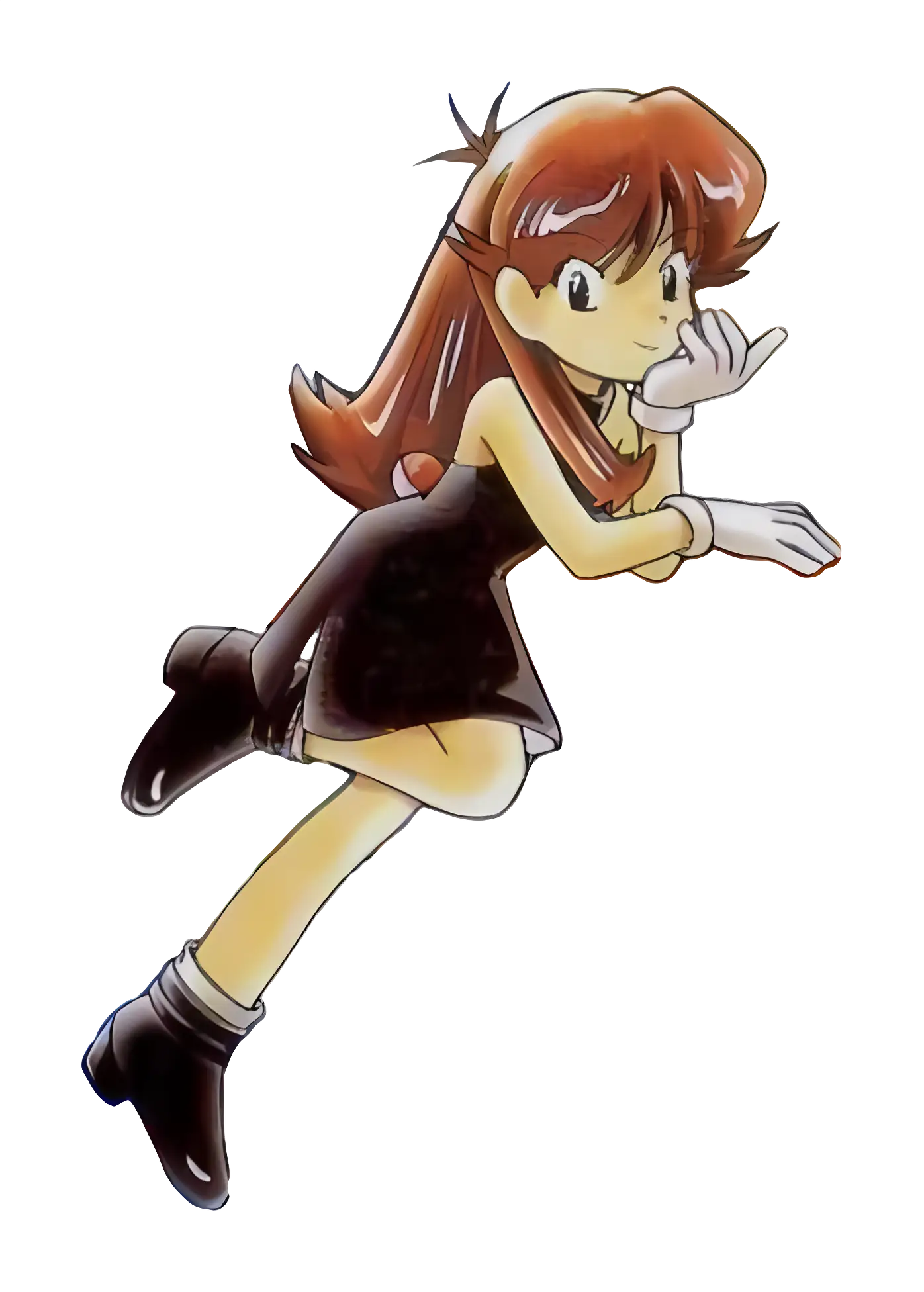 Anime Girl in Playful Pose
