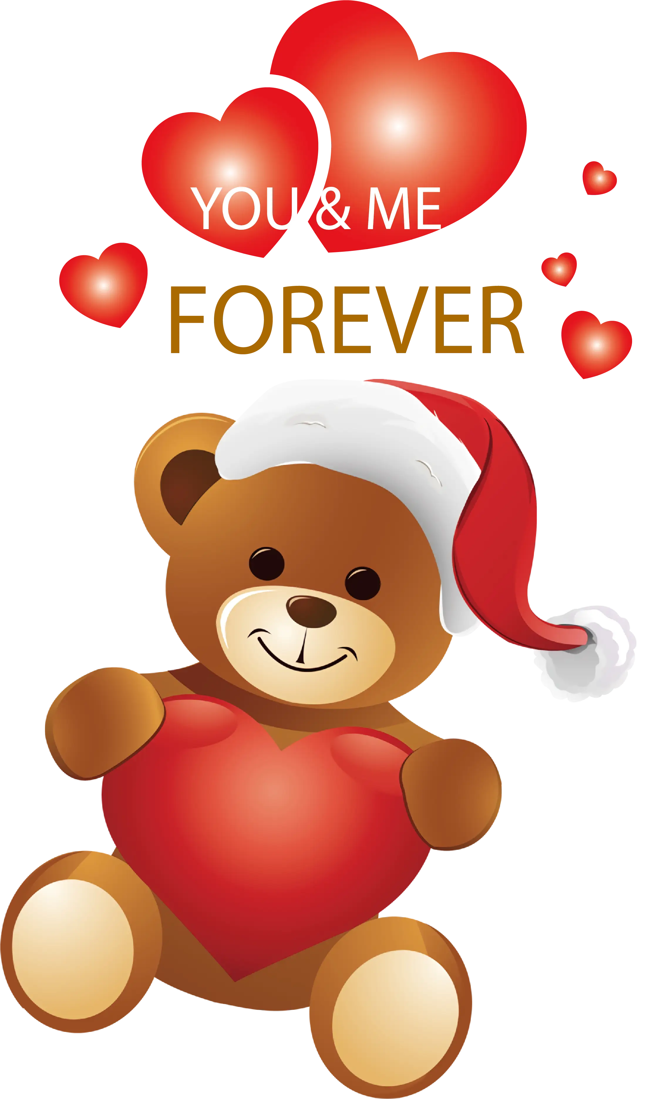 Love Teddy Bear Holding Heart Illustration