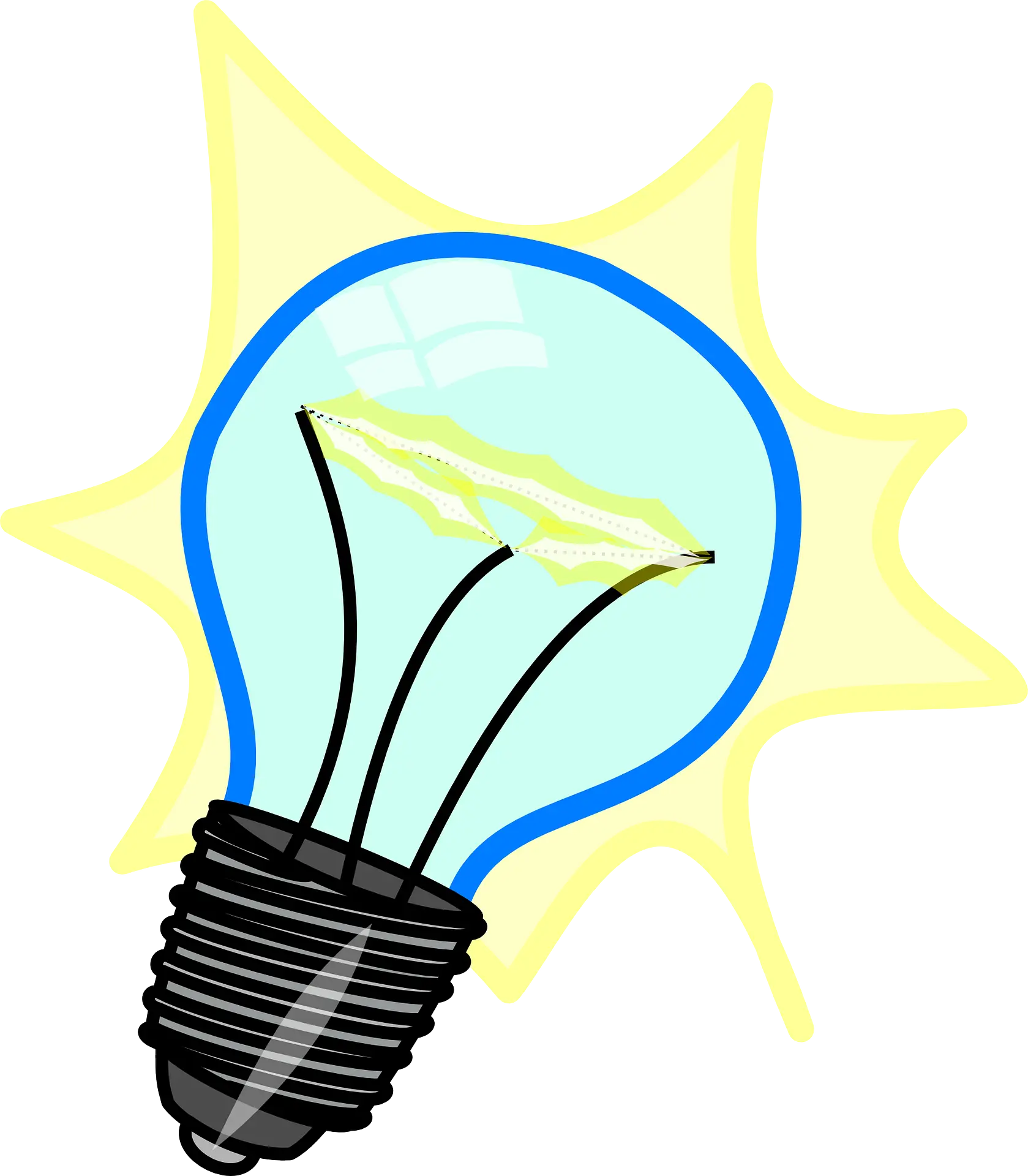 Glowing Light Bulb Illustration