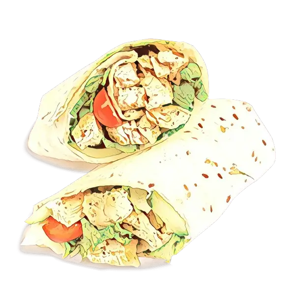 Healthy Wrap Sandwich Illustration