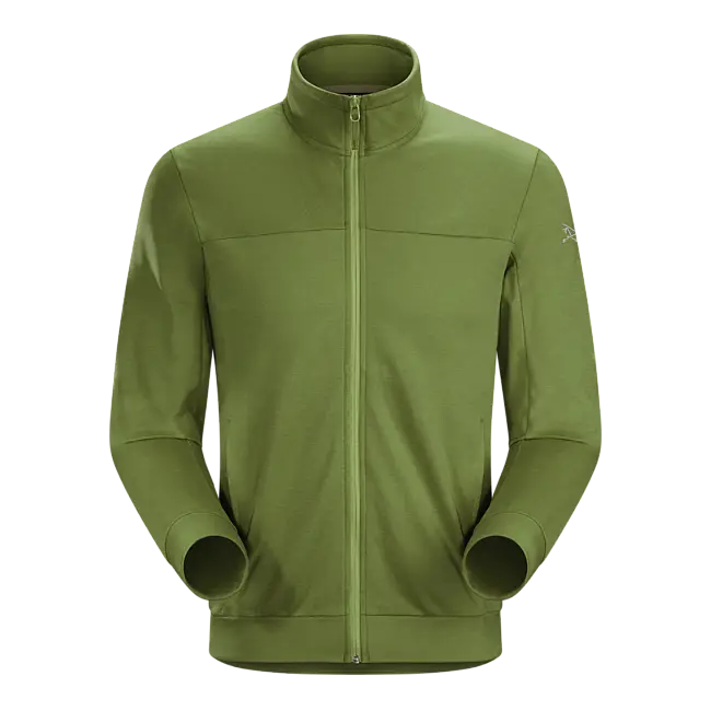 Light Green Zip-Up Casual Jacket