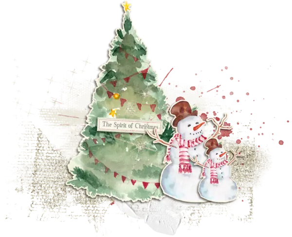 Christmas Tree with Snowmen