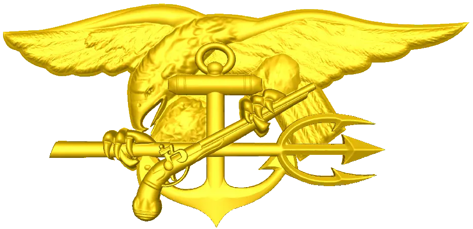 Golden Military Badge