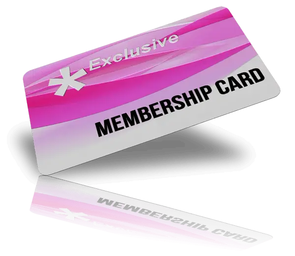 Exclusive Membership Card with Pink Design