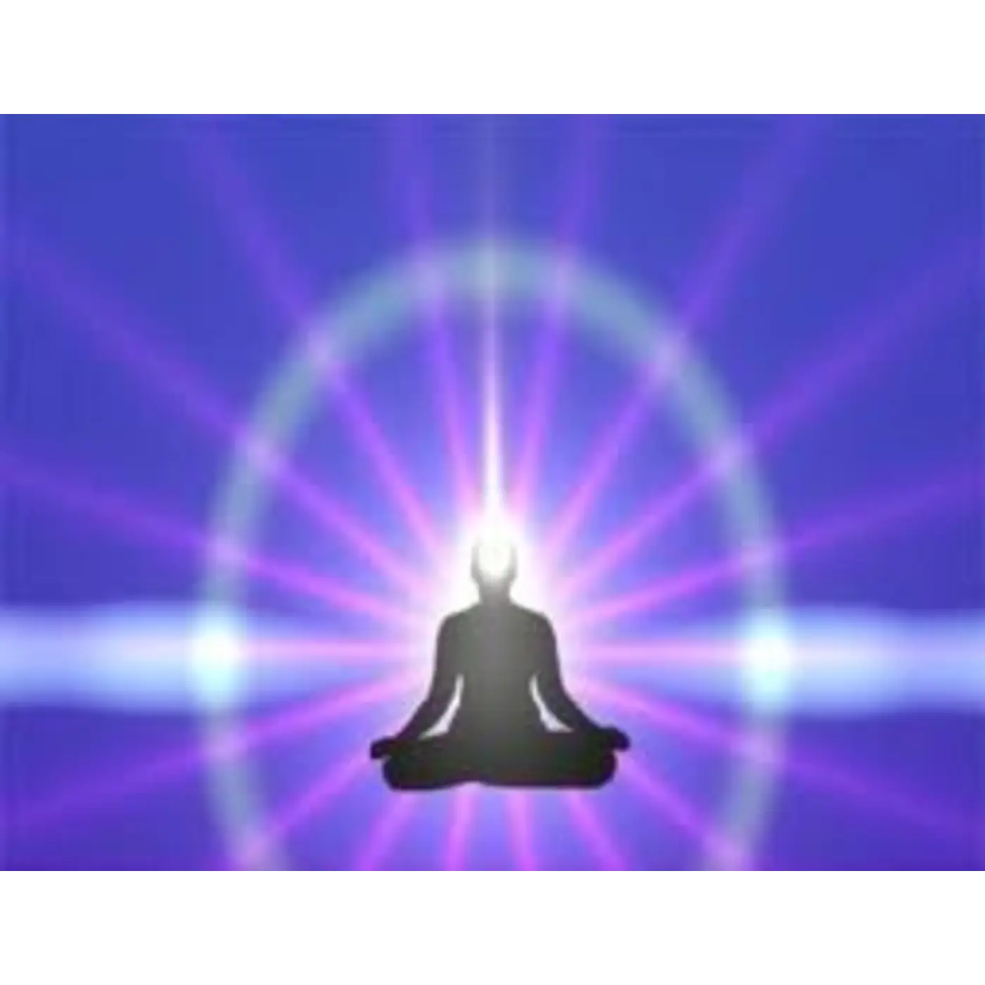 Meditation Silhouette with Aura