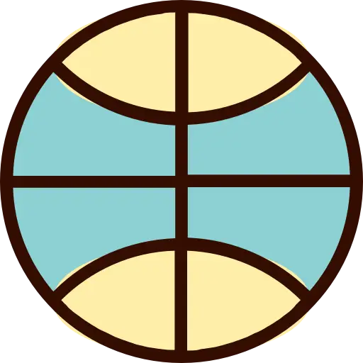 Colorful Basketball Icon