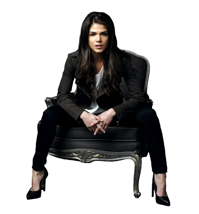Stylish Woman Sitting on a Chair