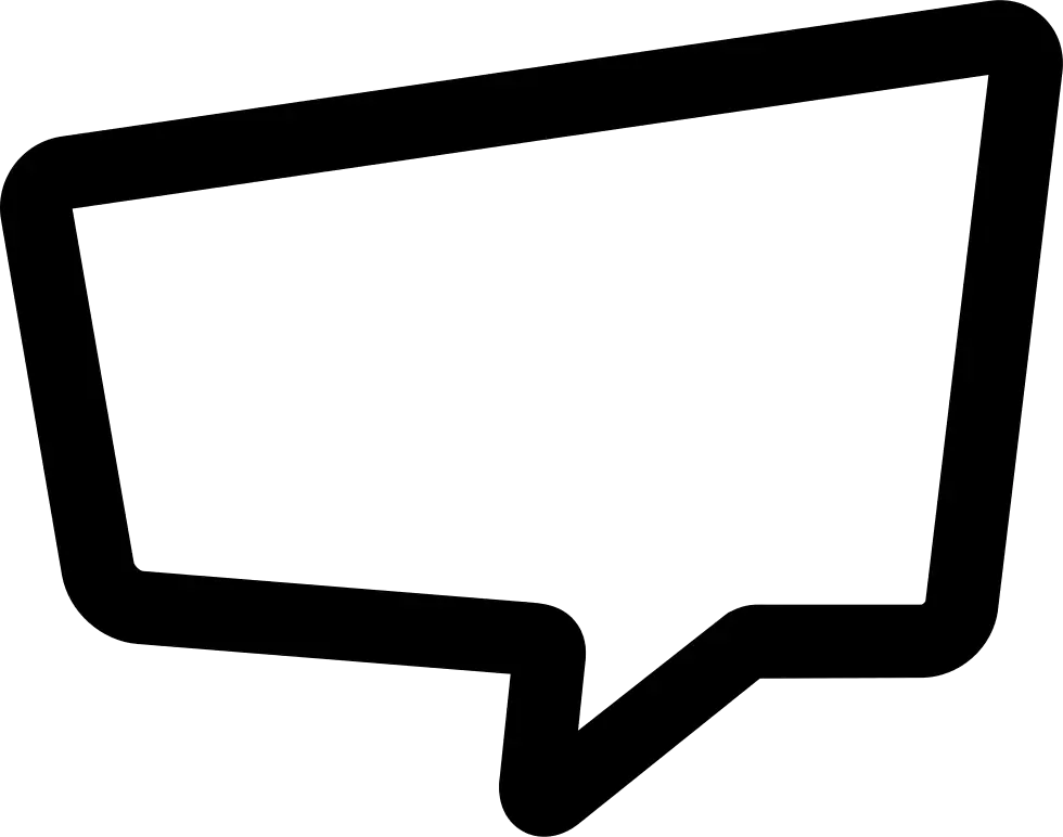 Speech Bubble Outline Icon
