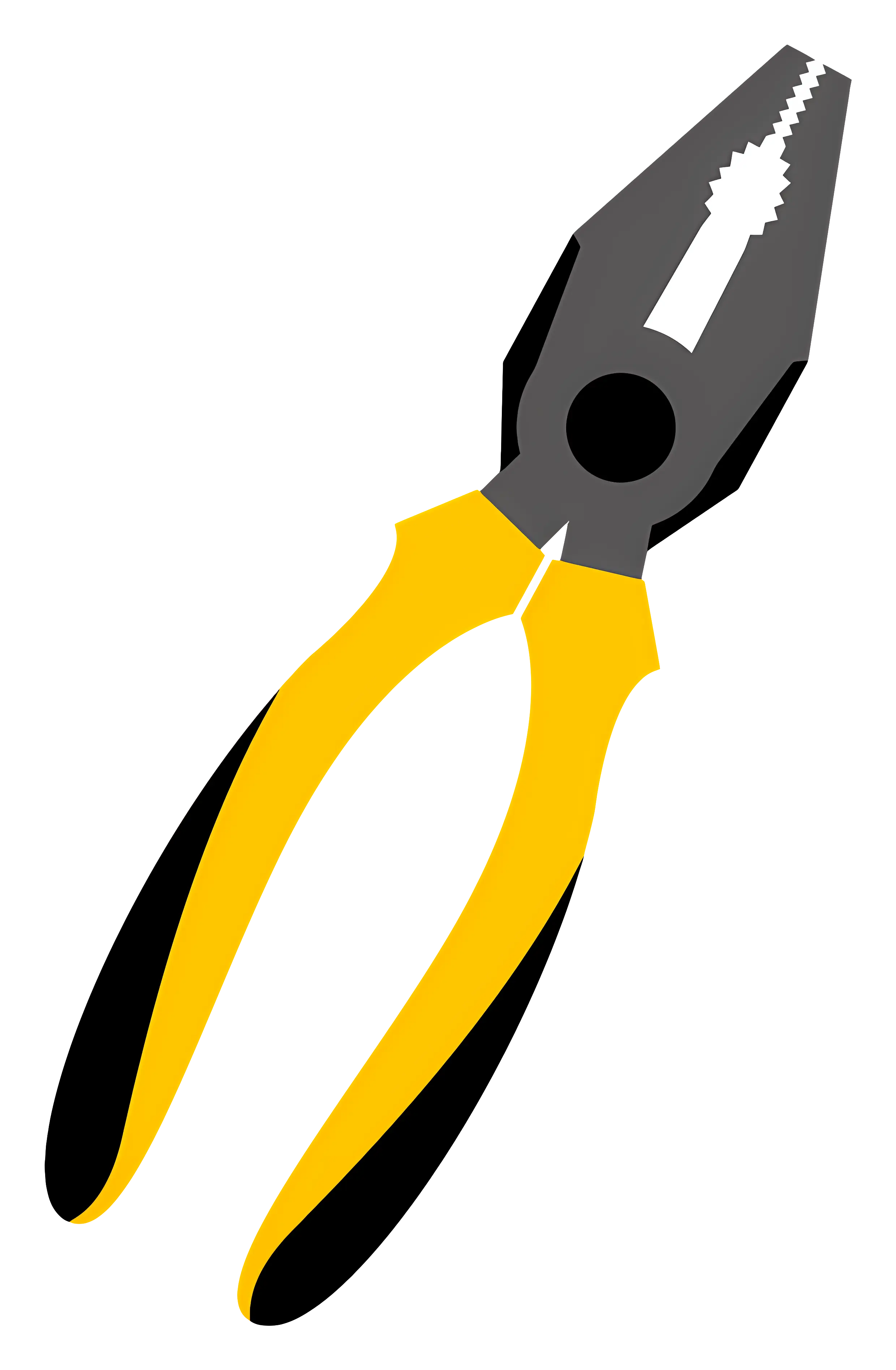 Yellow and Black Pliers Illustration