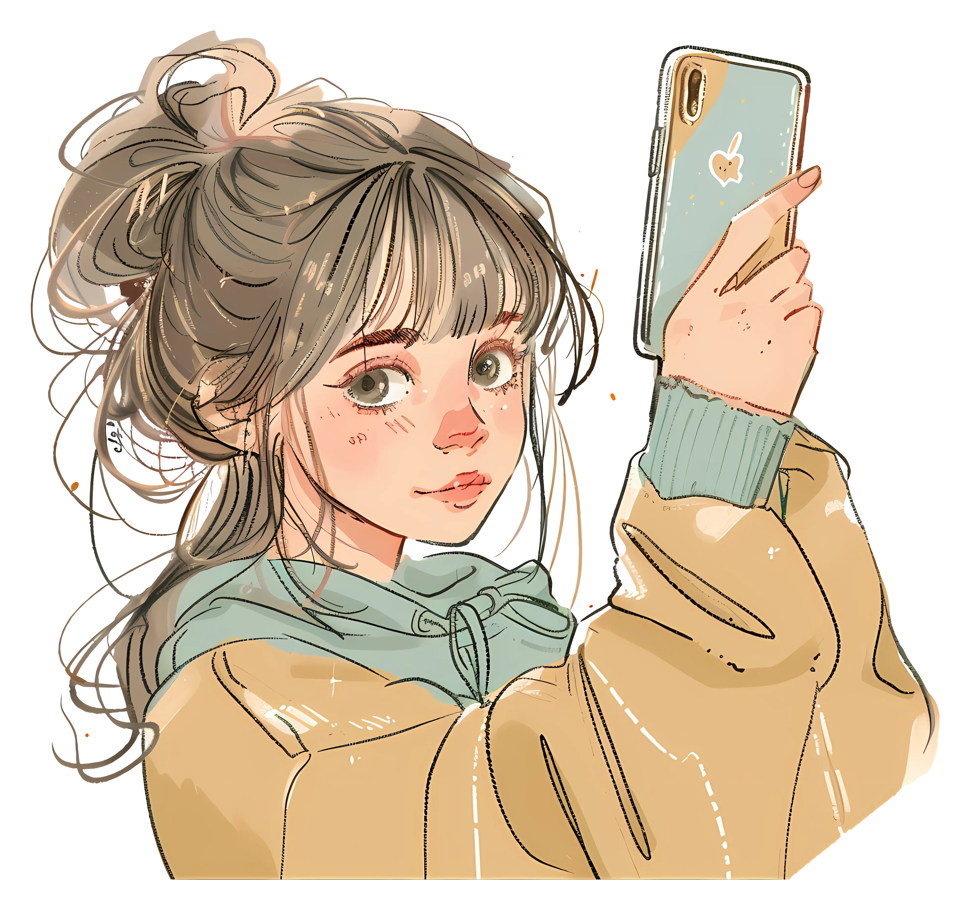 Girl Taking a Selfie