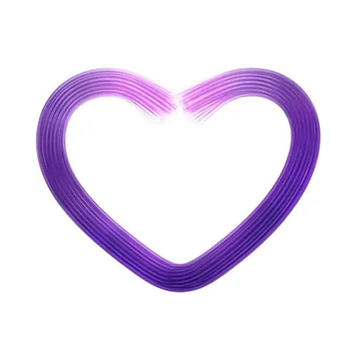Purple Heart Shape With Gradient Effect