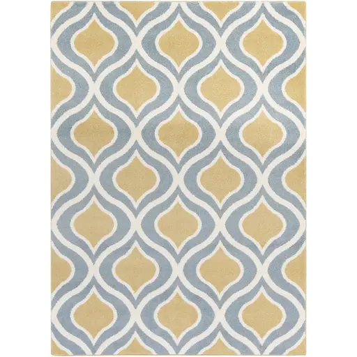 Patterned Rug with Geometric Design