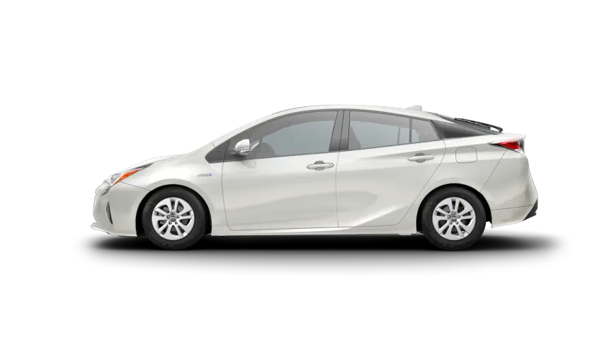 White Sedan Car in Side View