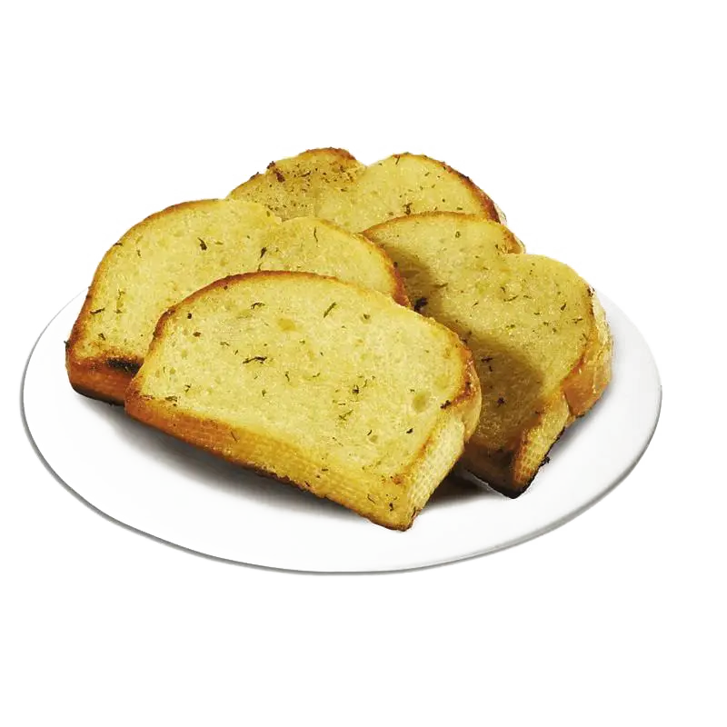 Sliced Garlic Bread on Plate