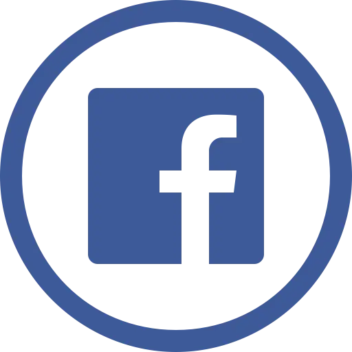 Facebook Logo Design in Blue Circle