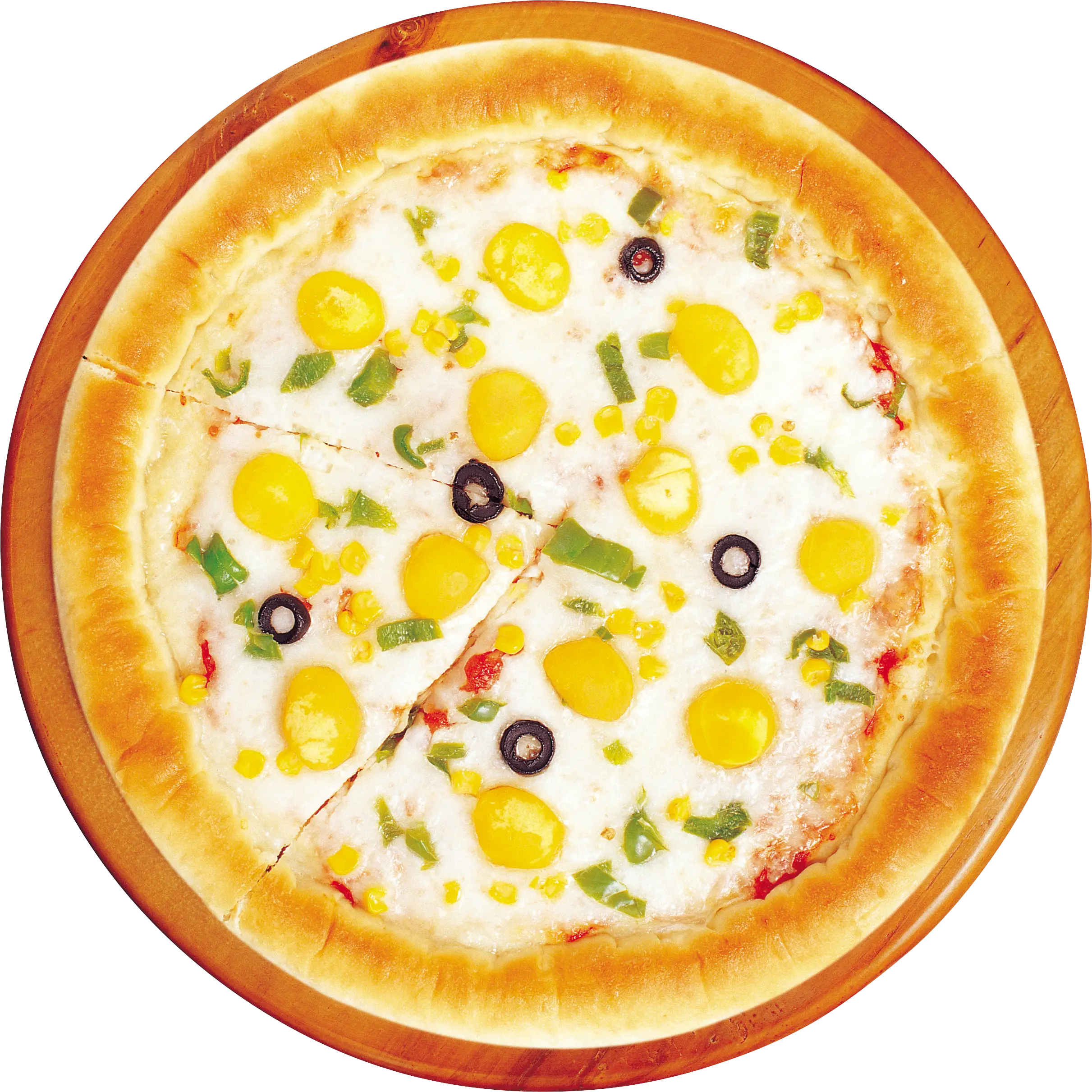 Top View of Vegetarian Pizza