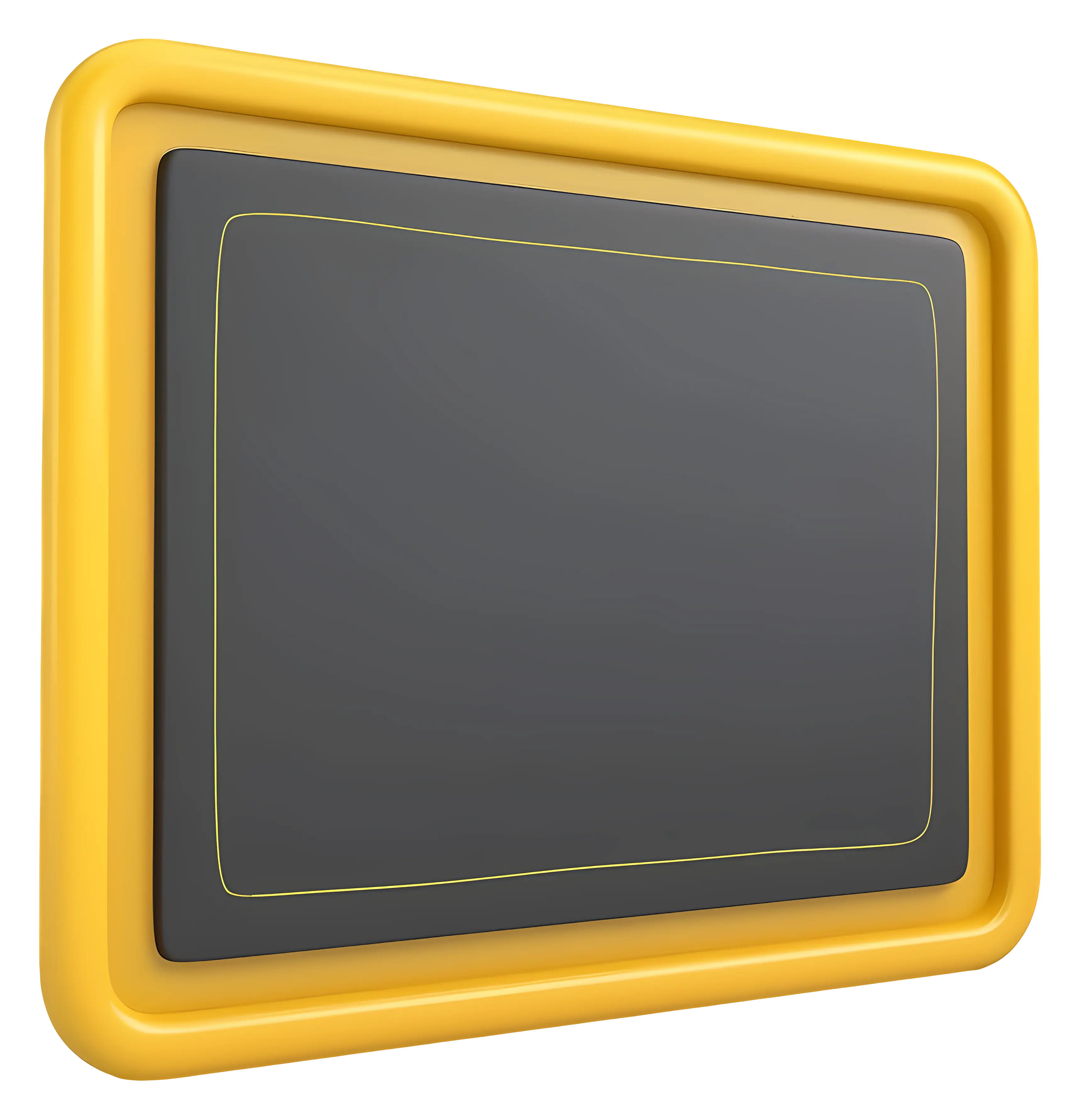 Yellow Digital Chalkboard Illustration
